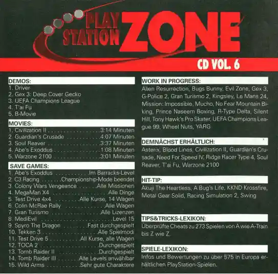 PlayStation Zone Vol. 6 - 05/99