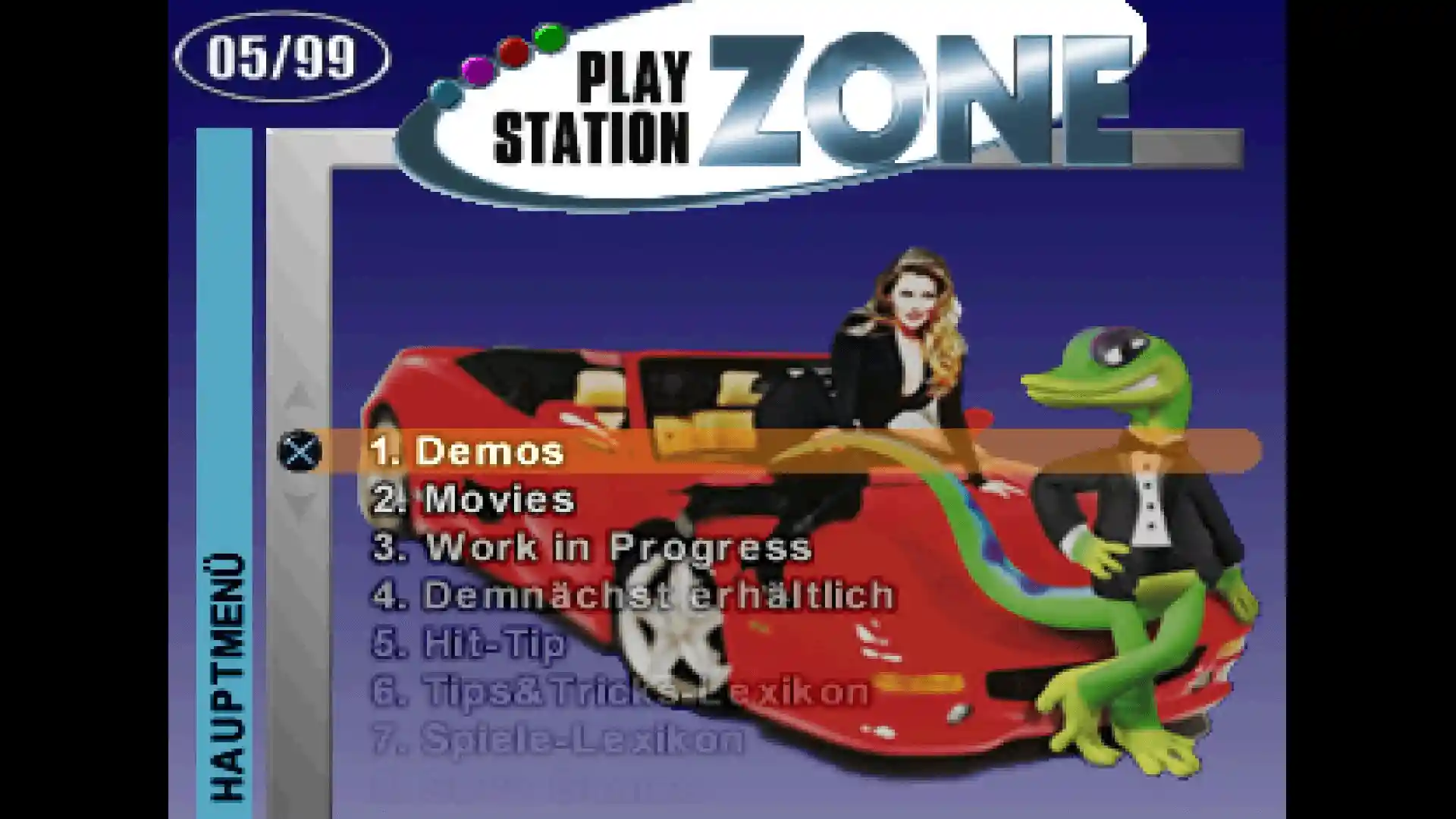 PlayStation Zone Vol. 6 - 05/99 - Menü