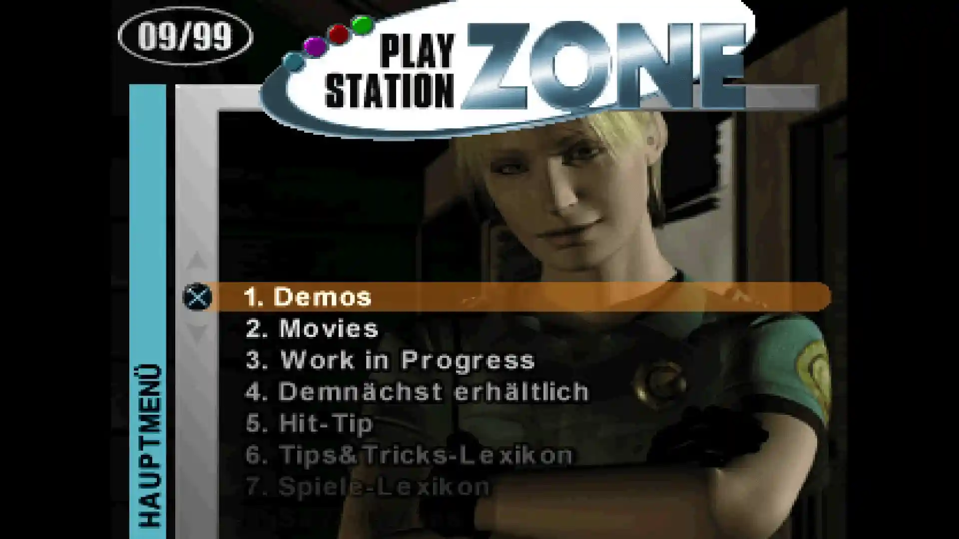 PlayStation Zone Vol. 10 - 09/99 - Menü