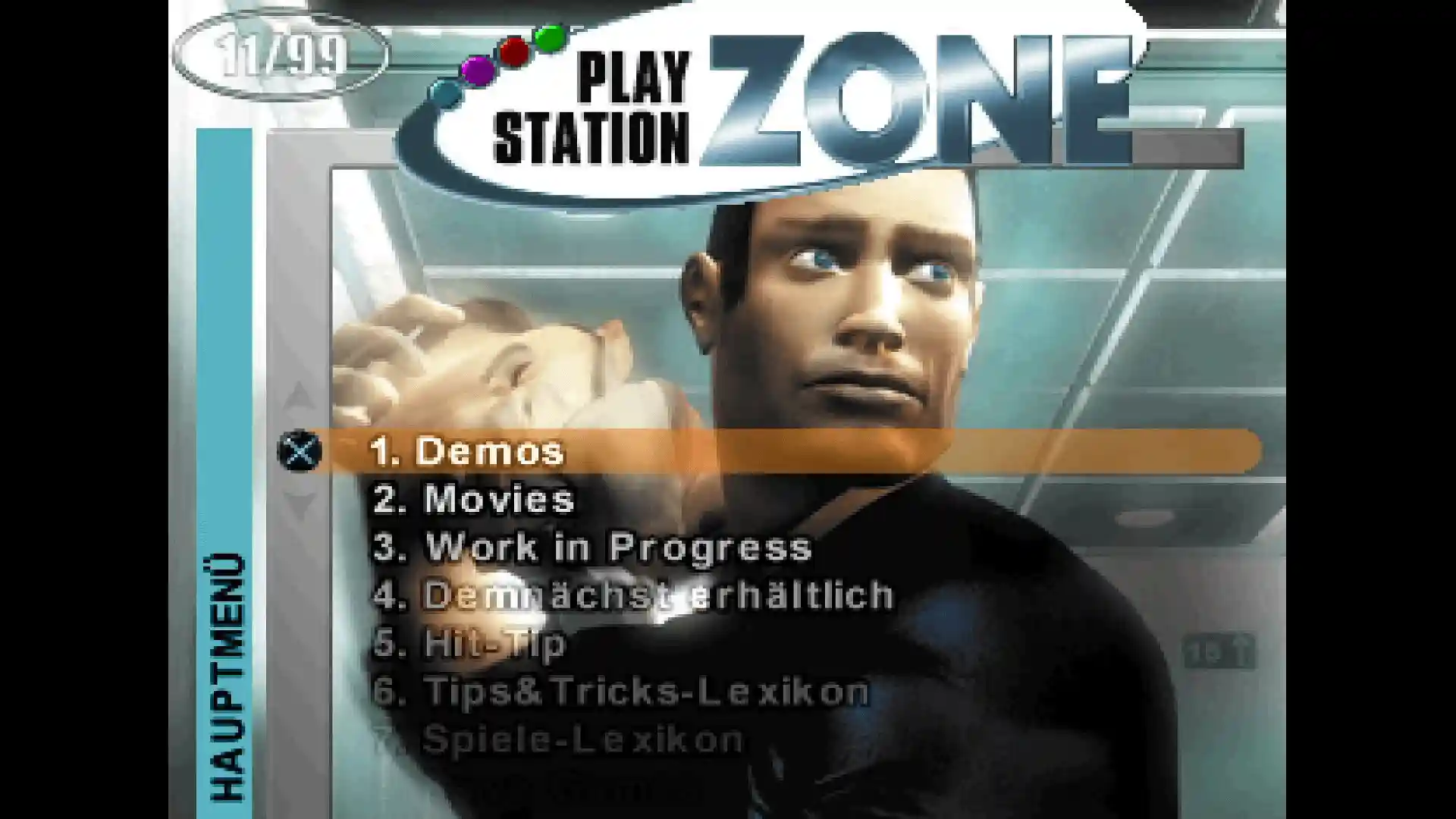 PlayStation Zone Vol. 12 - 11/99 - Menu