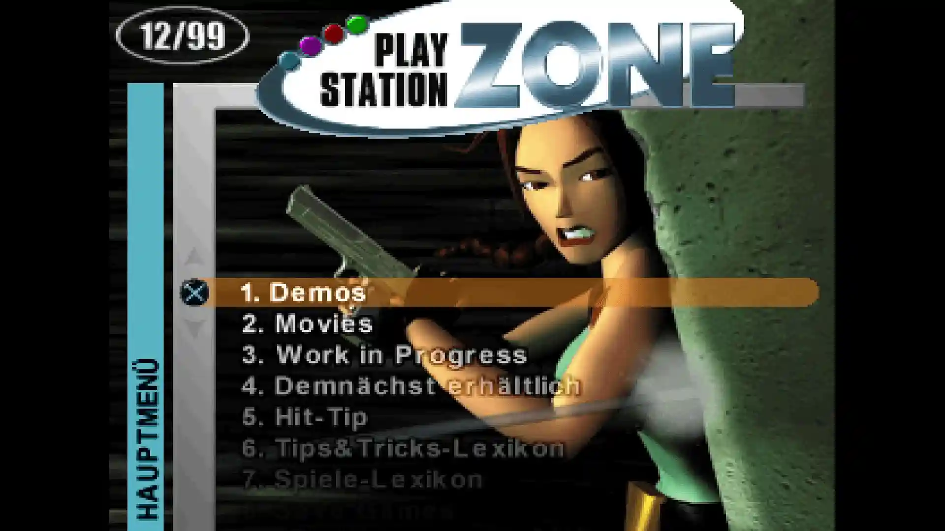 PlayStation Zone 12/1999 - Vol. 13 - Menü