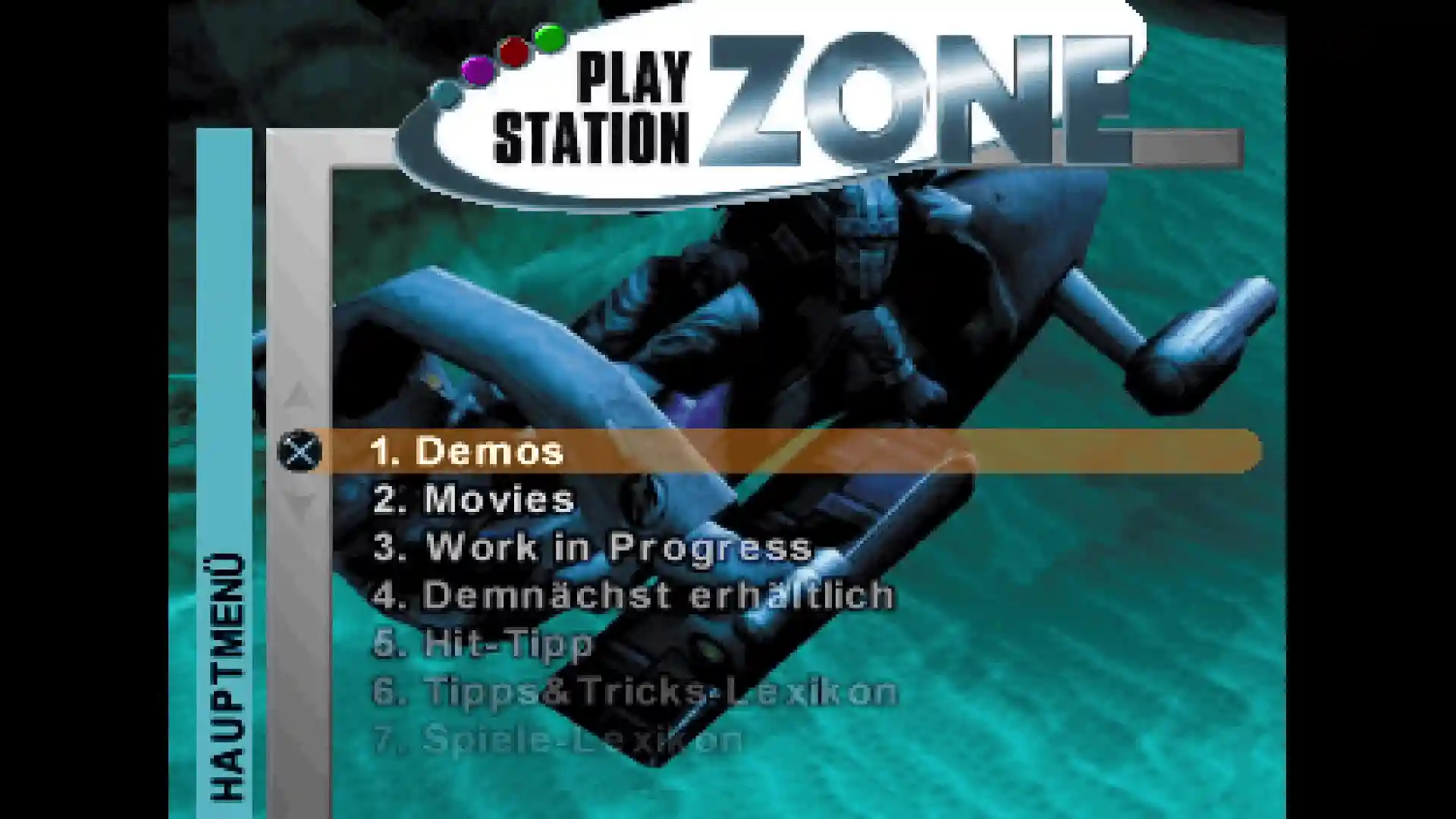 PlayStation Zone 01/2000 - Vol. 14 - Menü