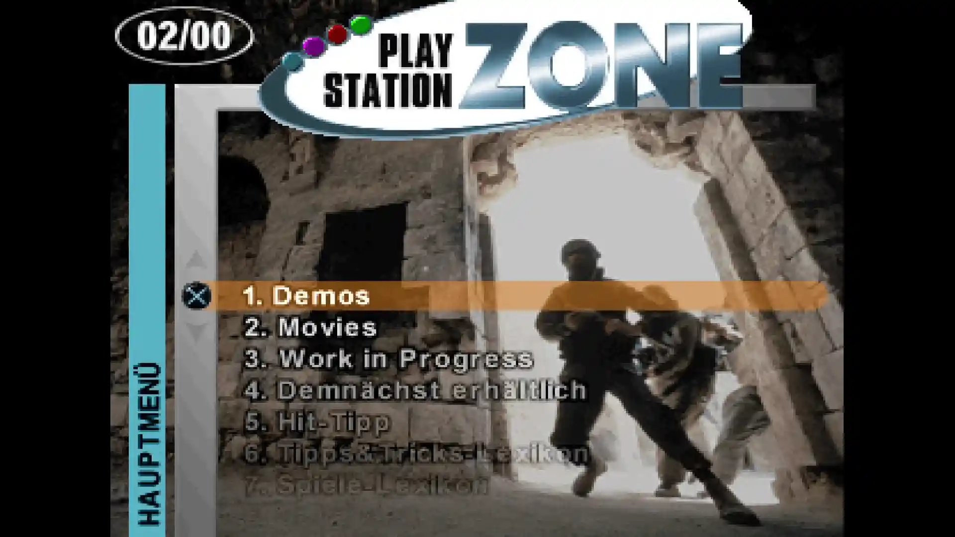 PlayStation Zone 02/2000 - Vol. 15 - Menü