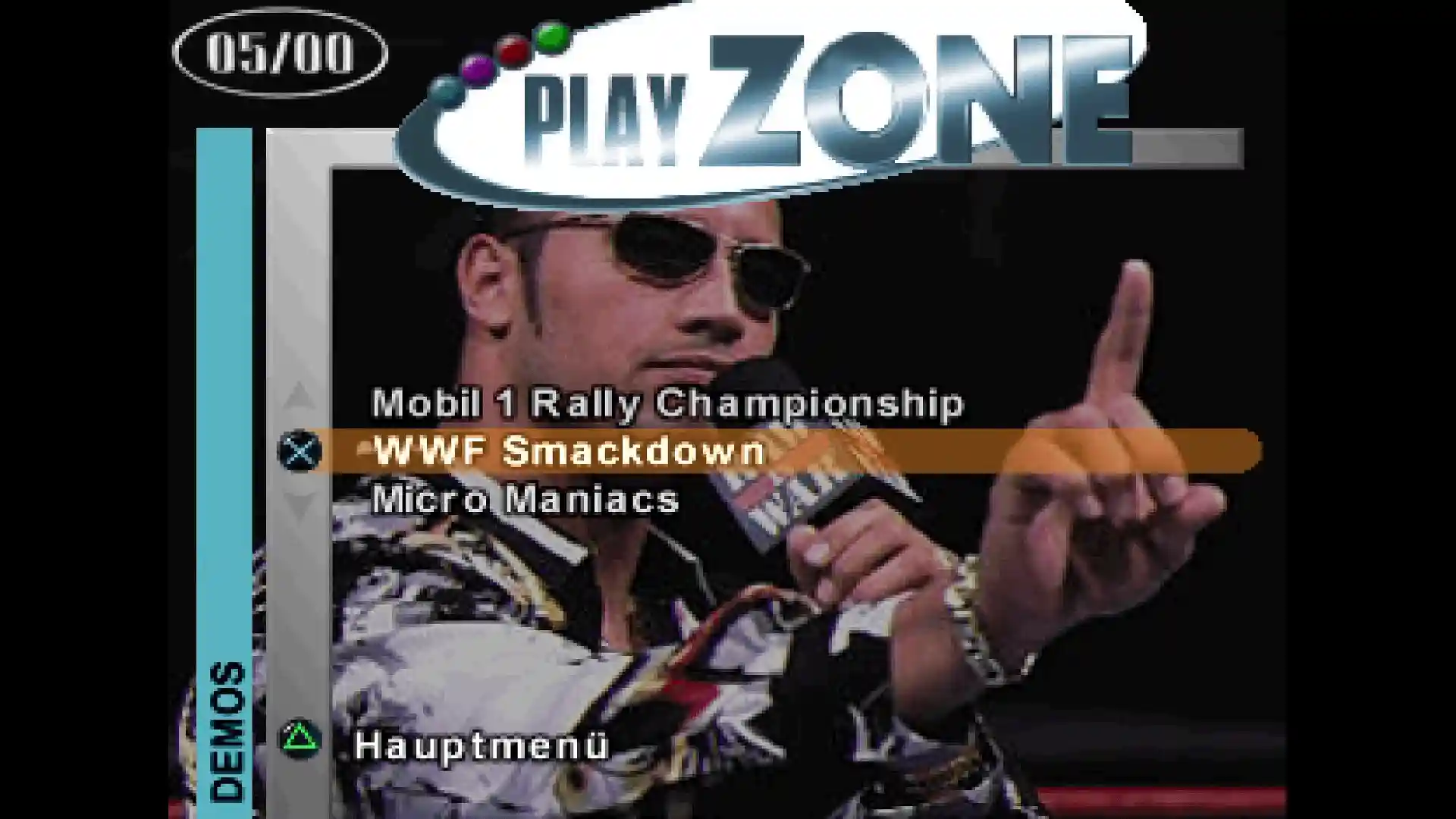 PlayZone 05/2000 - Vol. 18 - Menü
