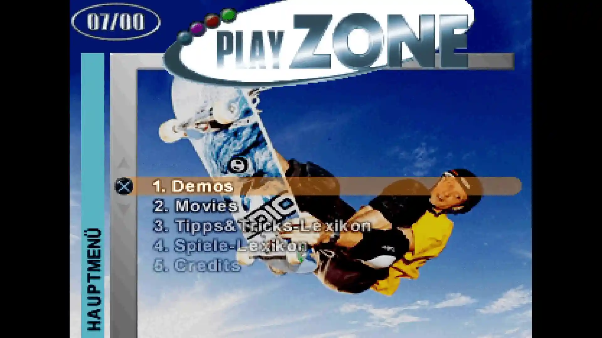 PlayZone 07/2000 - Vol. 20 - Menü