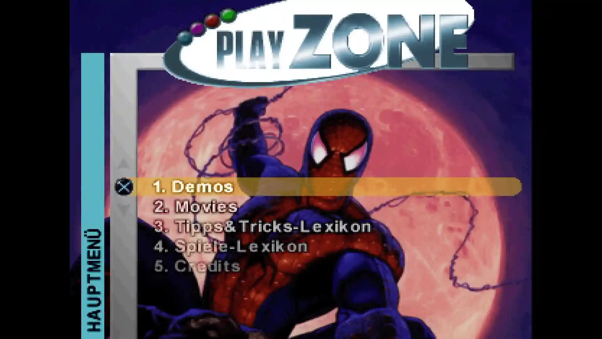 PlayZone 09/2000 - Vol. 22 - Menü