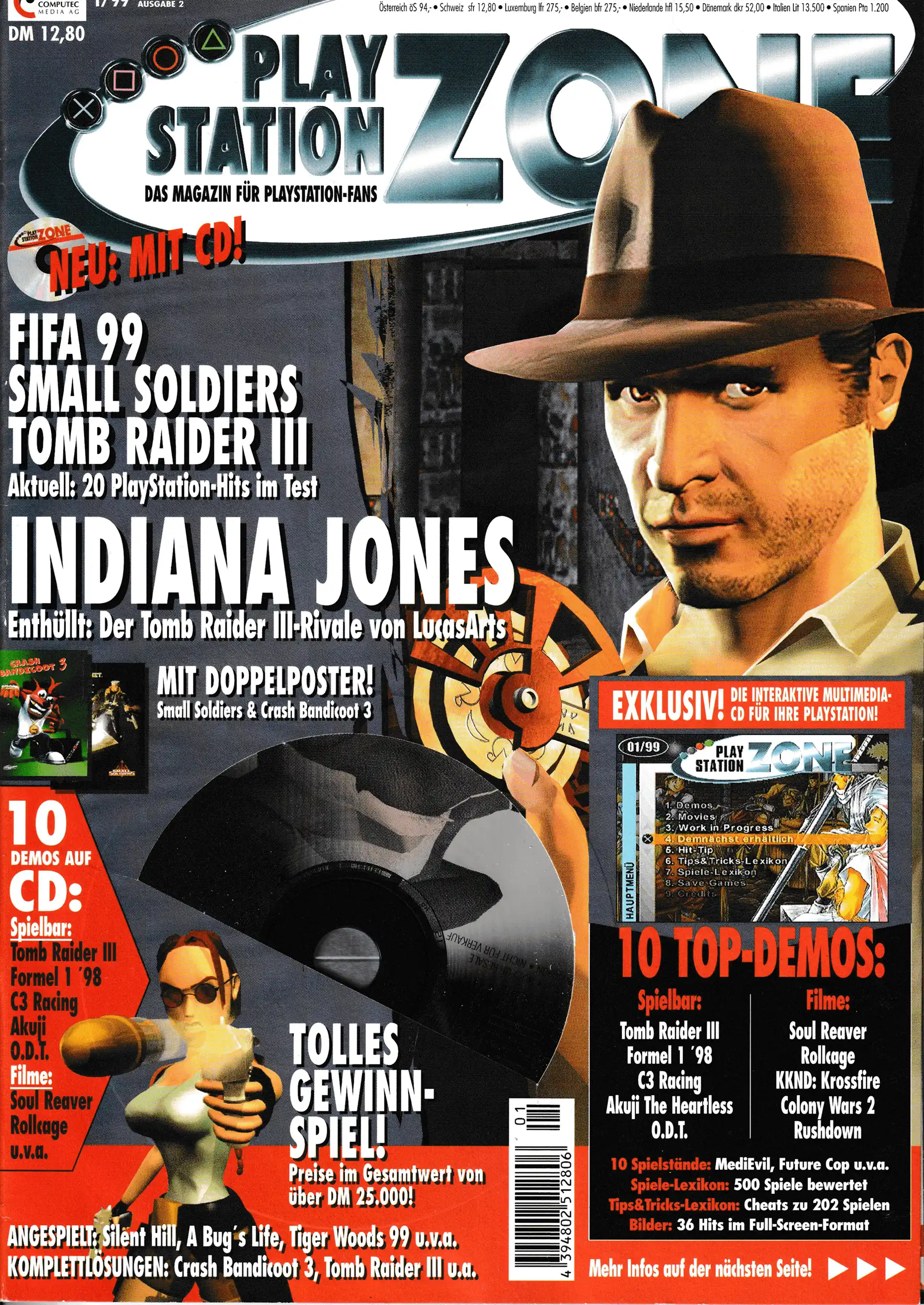 PlayStation Zone 01/99 - Vol. 2 - Cover mit Disc