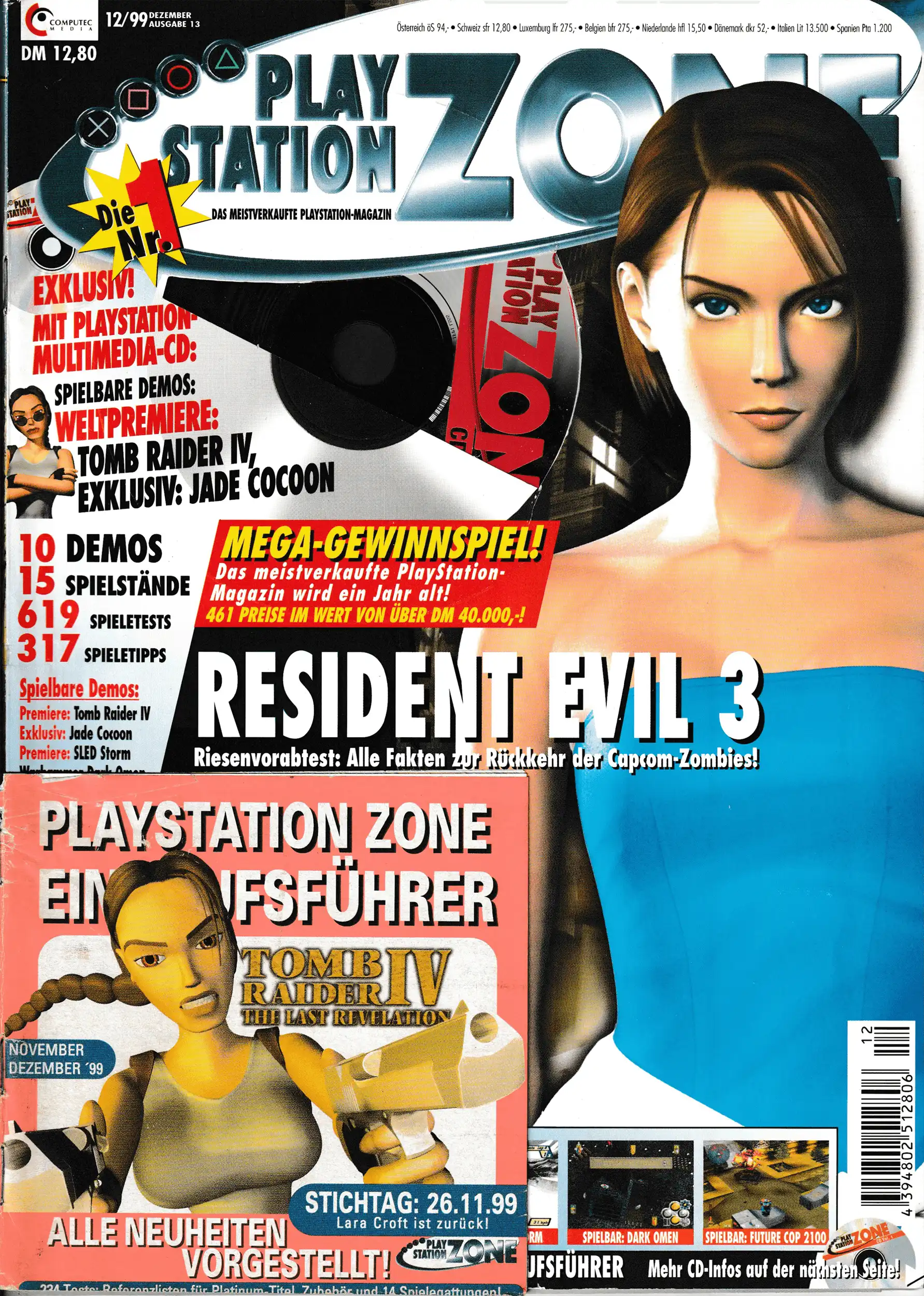 PlayStation Zone 12/1999 - Vol. 13 - Cover mit Disc