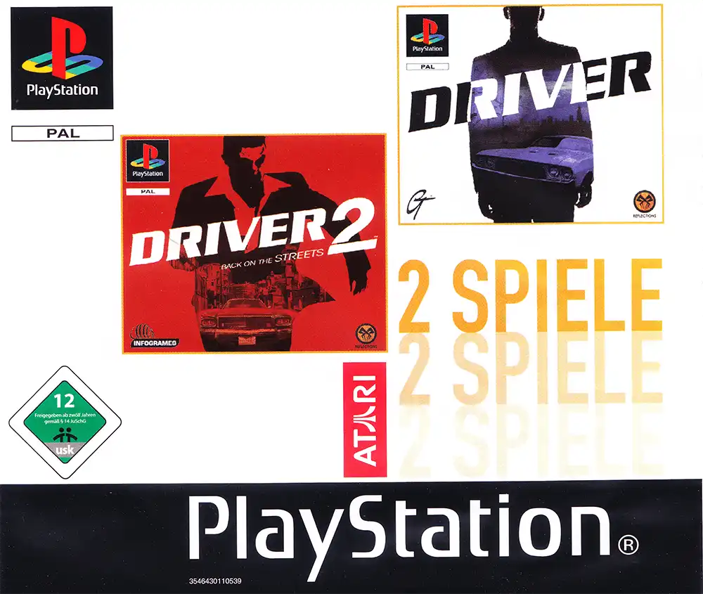 Driver 2 - 2 Games Frontcover