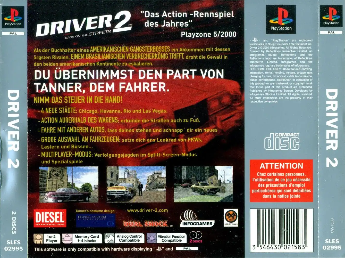 Driver 2 - Platinum - Backcover