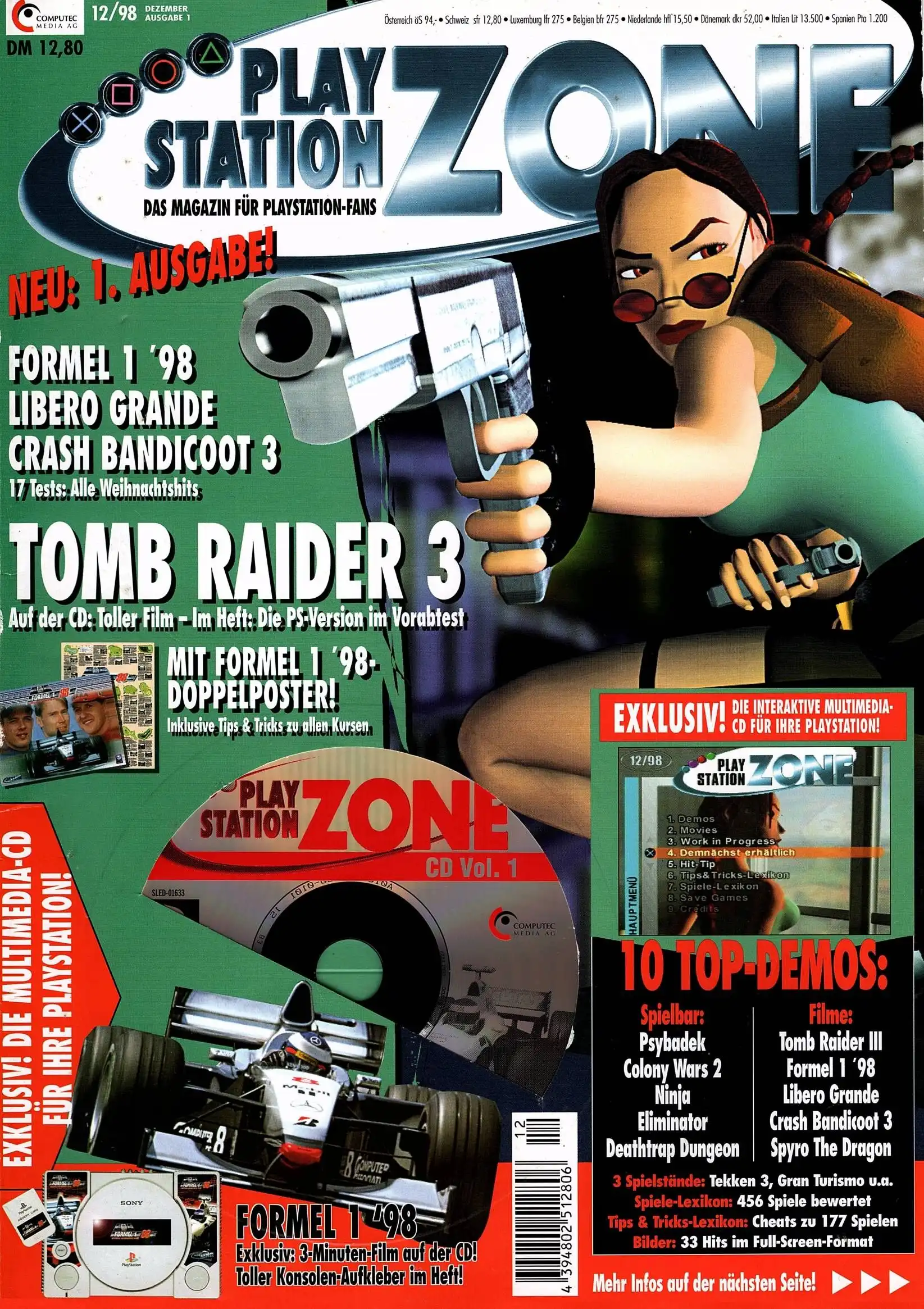 PlayStation Zone 12/98 - Vol. 01 - Cover
