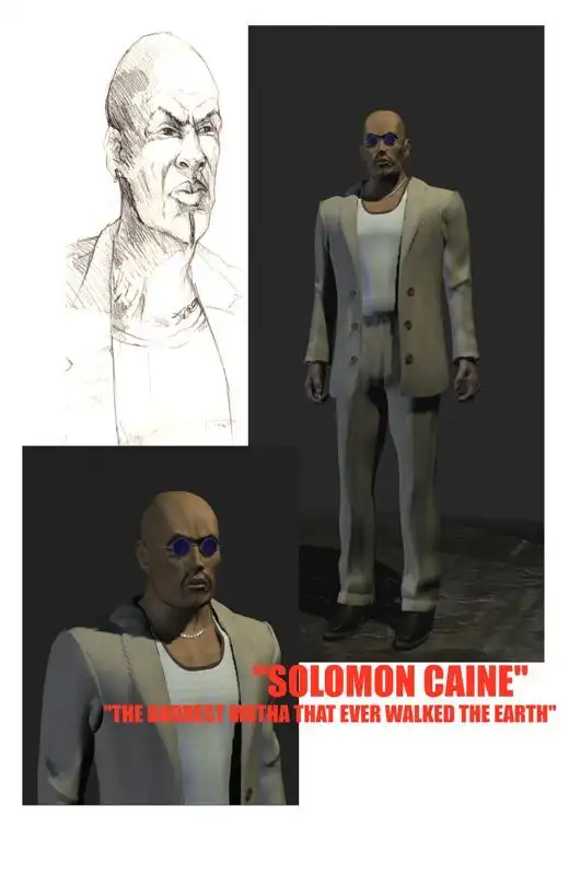 Solomon Caine Charakterkonzept