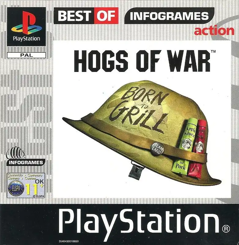 Hogs of War PAL Cover Best of Infogrames