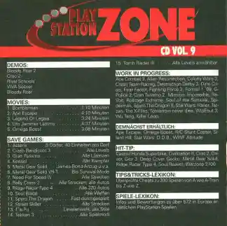 PlayStation Zone Vol. 9 - 08/99 - Cover
