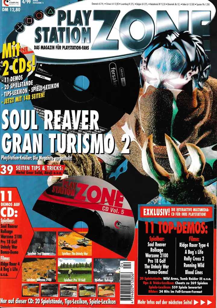 PlayStation Zone 04/99 - Vol. 5 - Cover mit Disc