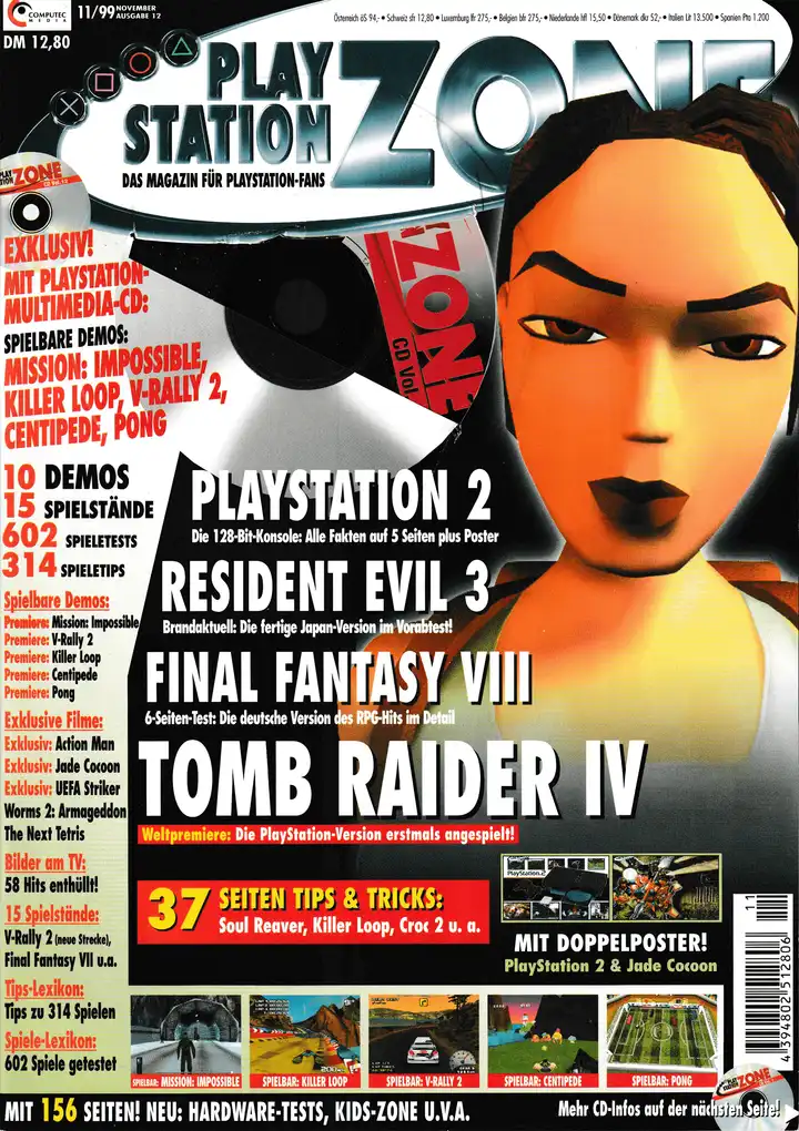 PlayStation Zone 11/99 - Vol. 12 - Cover mit Disc