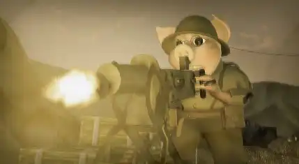 Frontschweine Renderbild