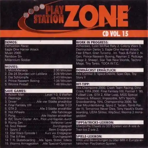 PlayStation Zone 02/2000 - Vol. 15 - Backcover