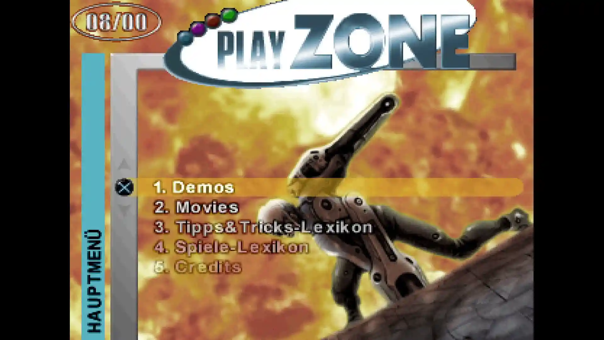 PlayZone 08/2000 - Vol. 21 - Menü