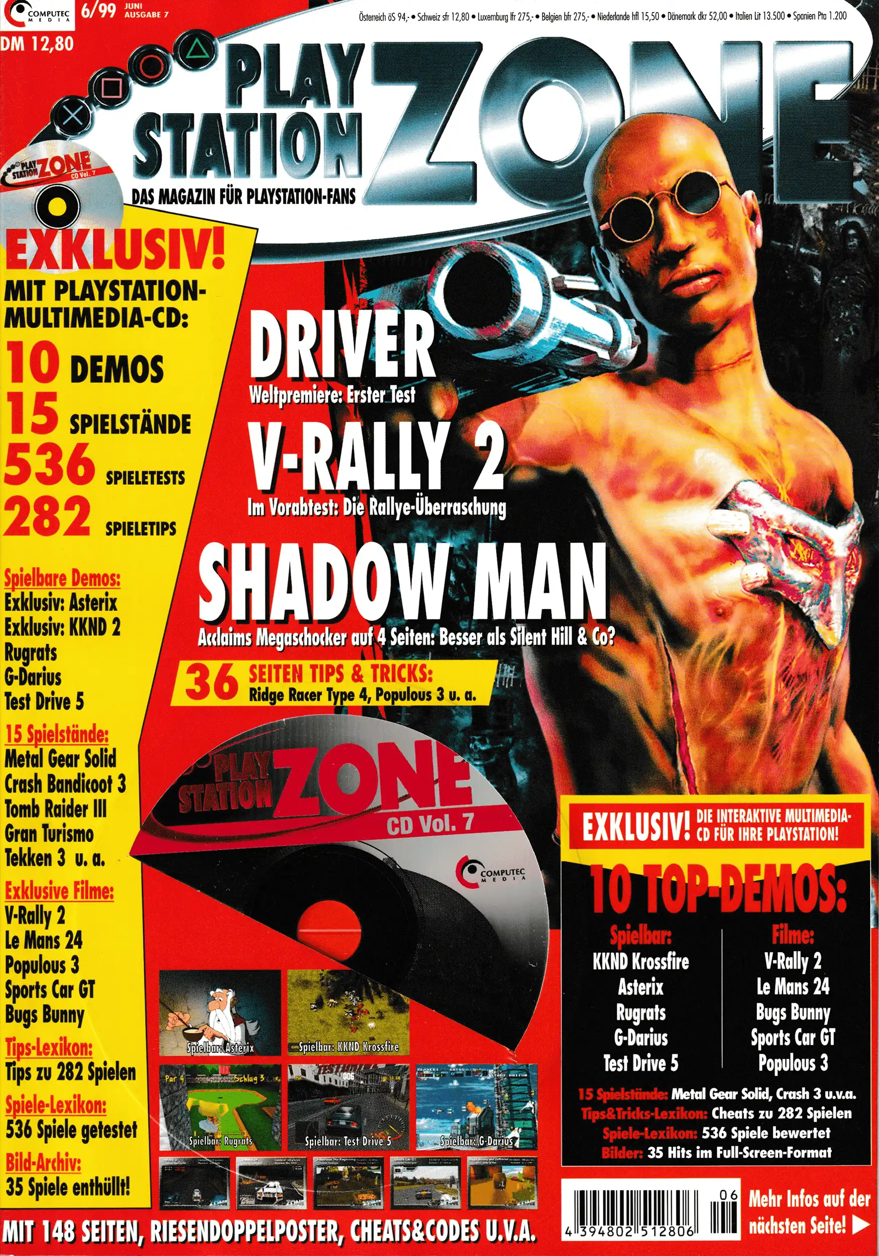 PlayStation Zone 06/99 - Vol. 7 - Cover mit Disc