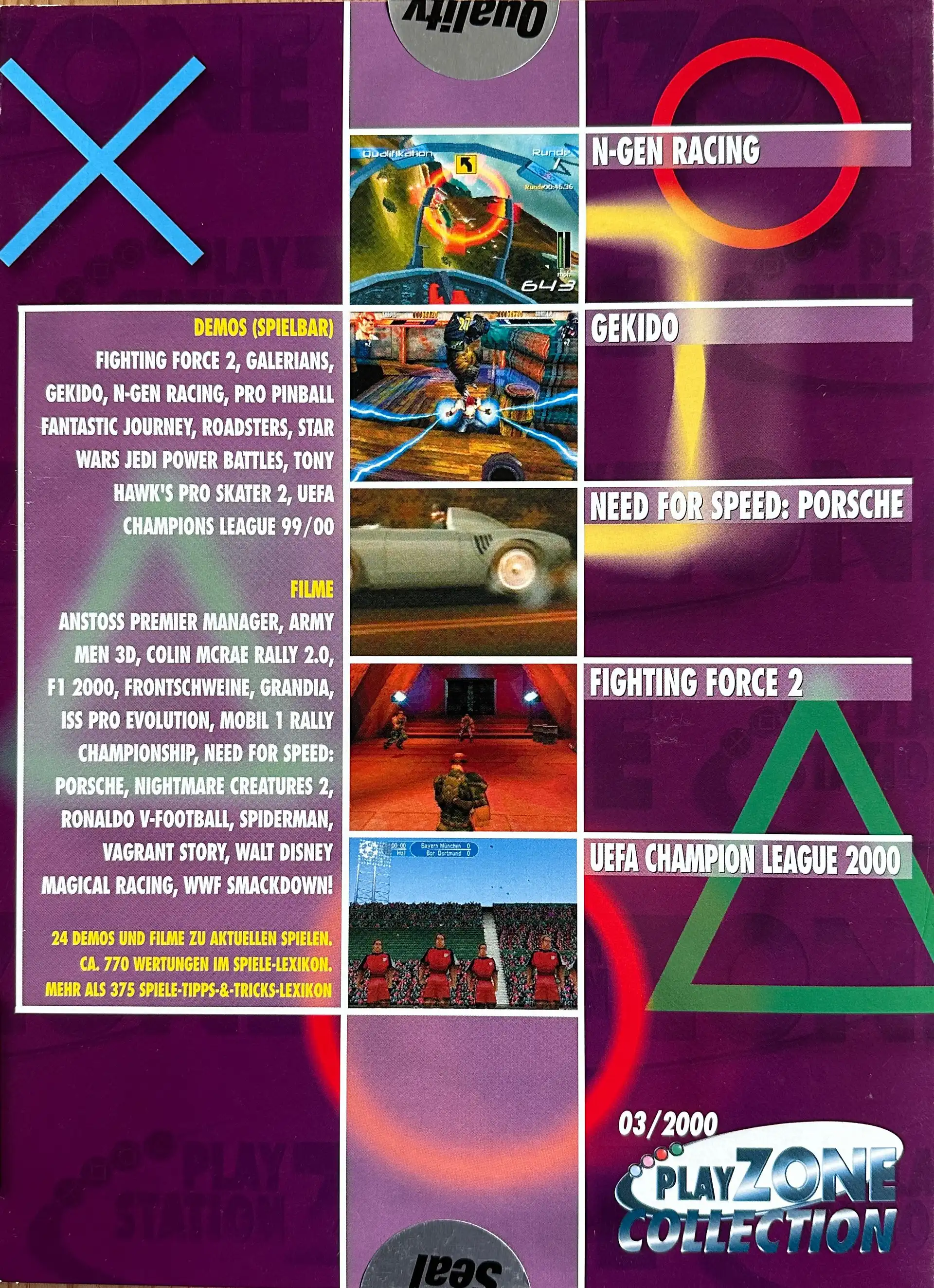 PlayZone Collection 03/2000 Backcover