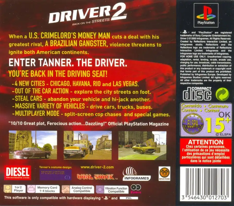 Driver 2 - Backcover