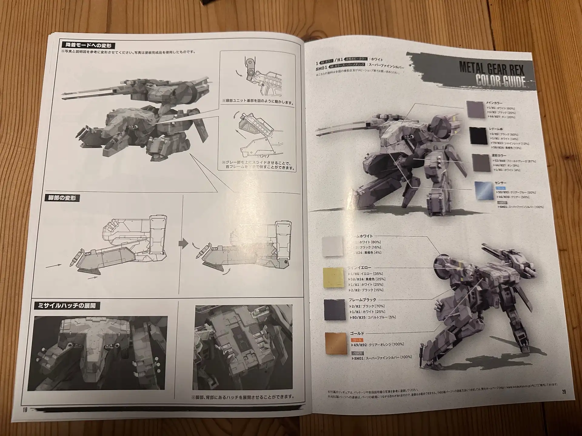 MGS Rex Farbtabelle