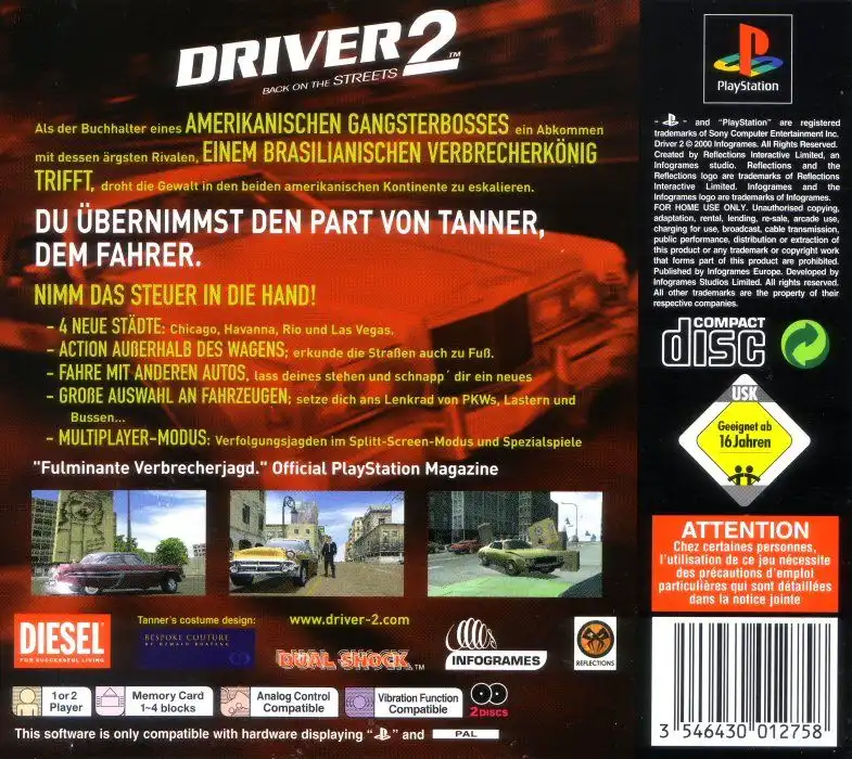 Driver 2 - Backcover