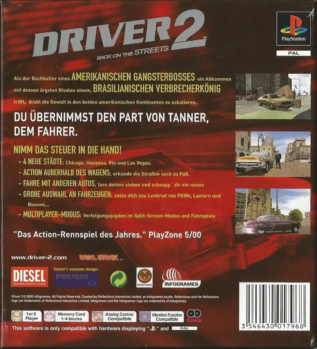 Driver 2 - Limited Edition - Backcover