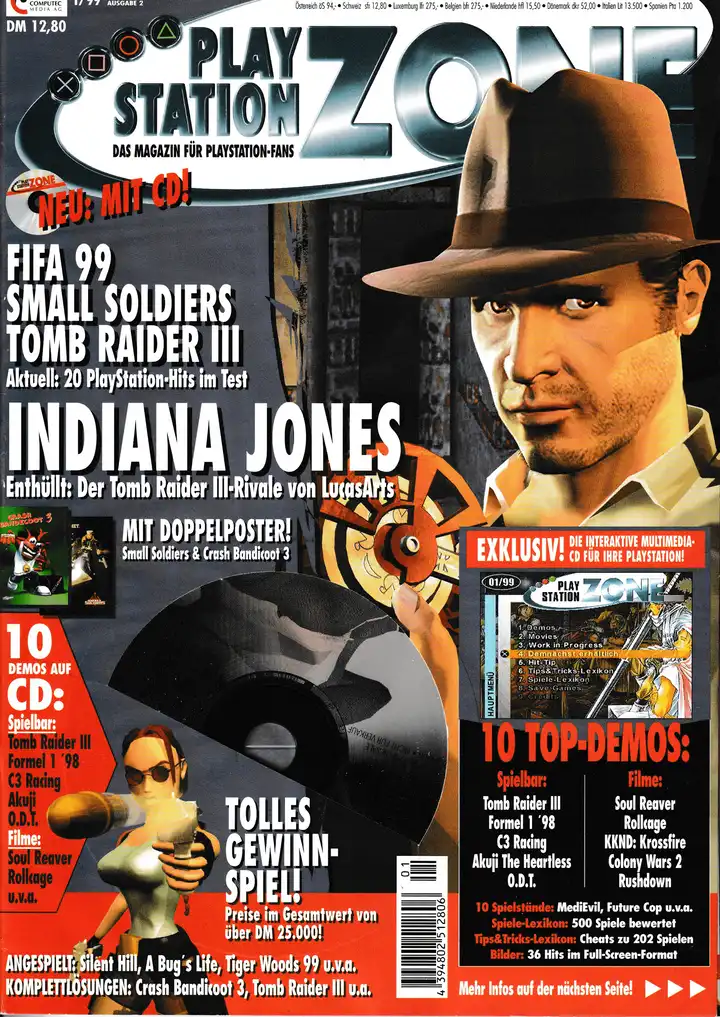 PlayStation Zone 01/99 - Vol. 2 - Cover mit Disc