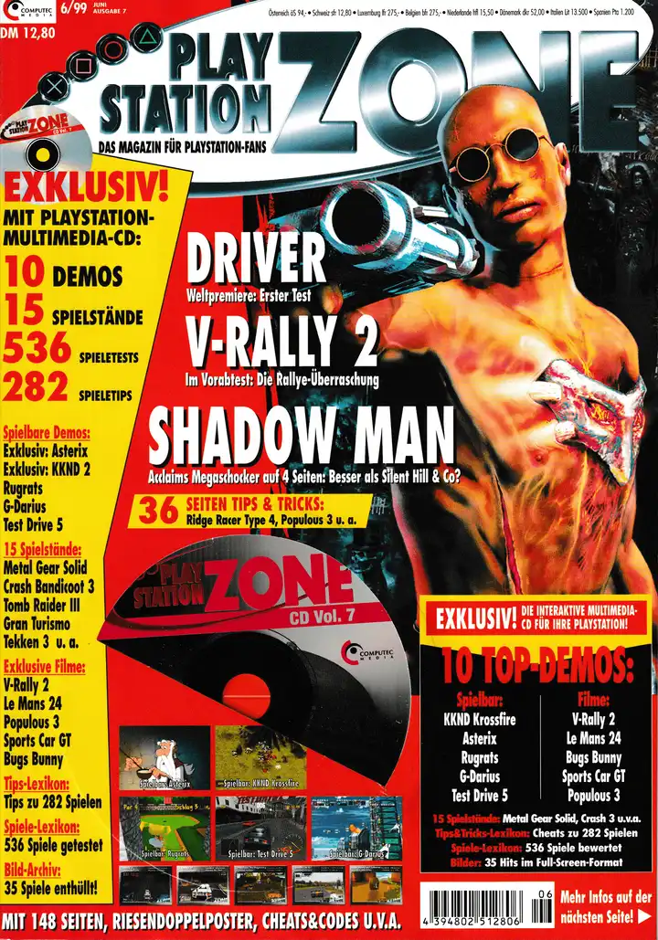 PlayStation Zone 06/99 - Vol. 7 - Cover mit Disc