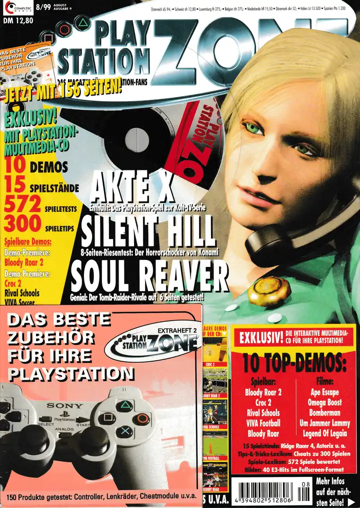 PlayStation Zone 08/99 - Vol. 9 - Cover mit Disc